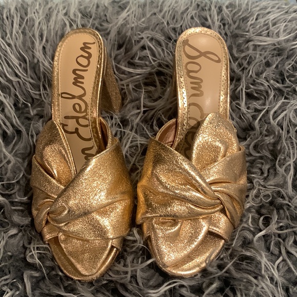 Sam Edelman Oda Rose Gold Mules - Picture 4 of 7